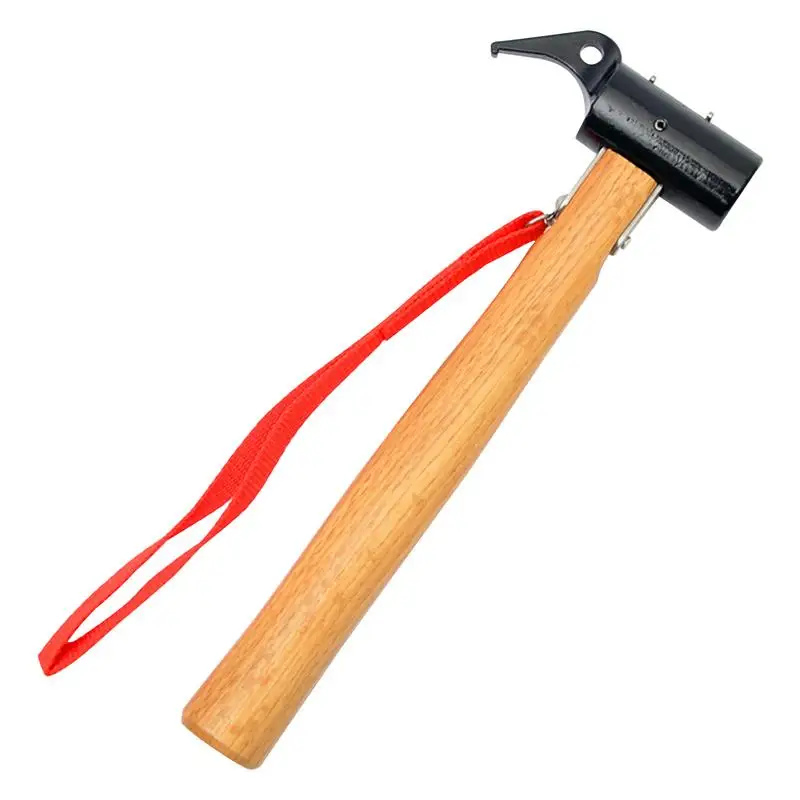 

Hammer Brass Head Wooden Handle Nail Puller Outdoor Camping Tent Hammer For Outdoor Hiking Tent Nail Puller Hammers