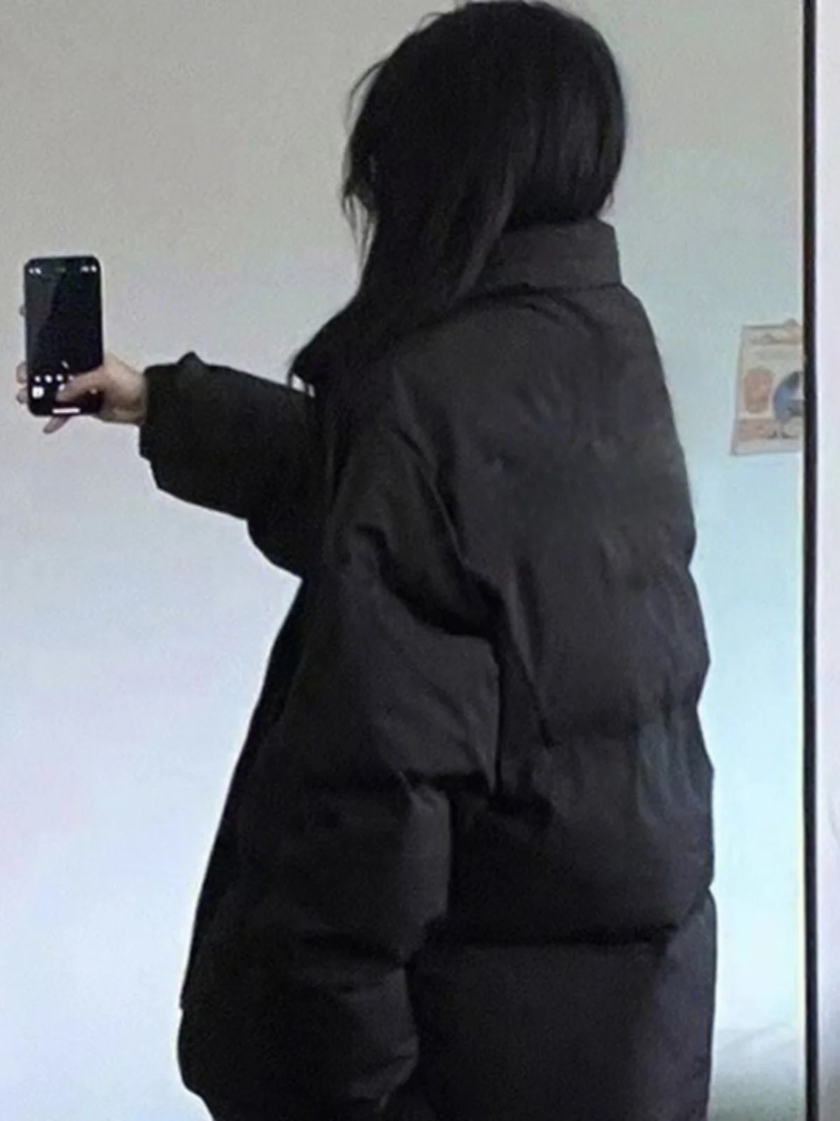 Chubby Girl Большие размеры 50 00 кг Черный пуховик с воротником-стойкой Одежда на