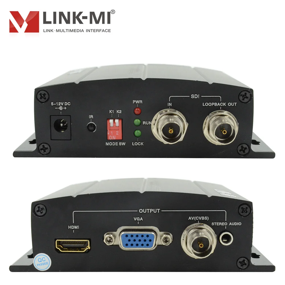 LINK-MI SDI to HDMI/VGA/AV Converter with IR SDI Loop out BNC Converter
