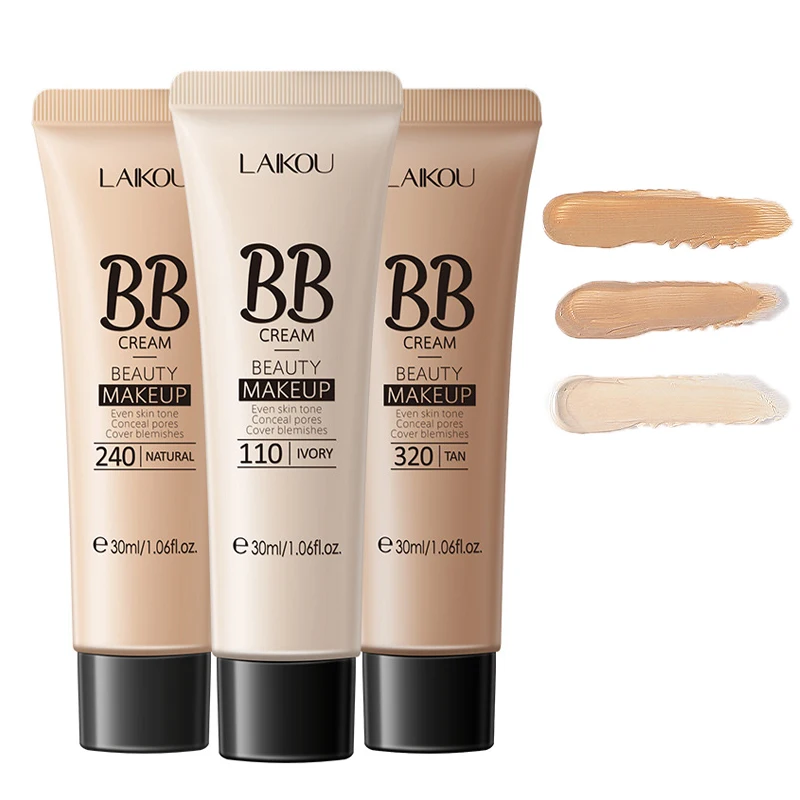 

1 Pcs Face Liquid Foundation Moisturizing BB Cream Concealer Oil-control Full Coverage Flaw Waterproof Long Lasting Cosmetic
