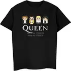 Королевы рок-группы футболка, Детская Хлопковая футболка с короткими рукавами и забавные Футболка с персонажами из мультфильмов пальта повседнвеная размера плюс футболки фитнес футболки в стиле Харадзюку