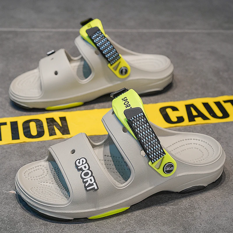 Мужские сандалии из ЭВА водонепроницаемые Нескользящие плоская подошва без