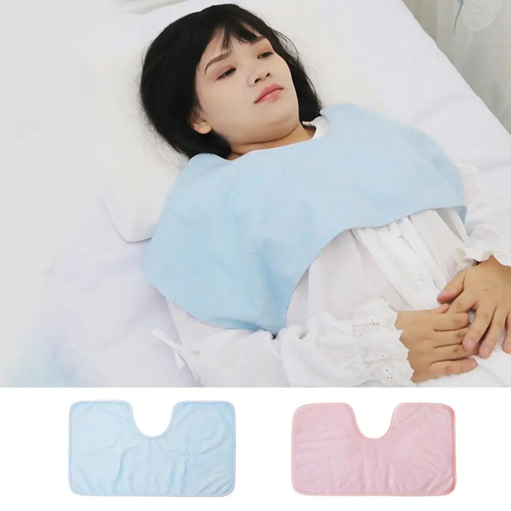 

Attractive Patients in Bed Saliva Towel Drool Bib Terrific Waterproof