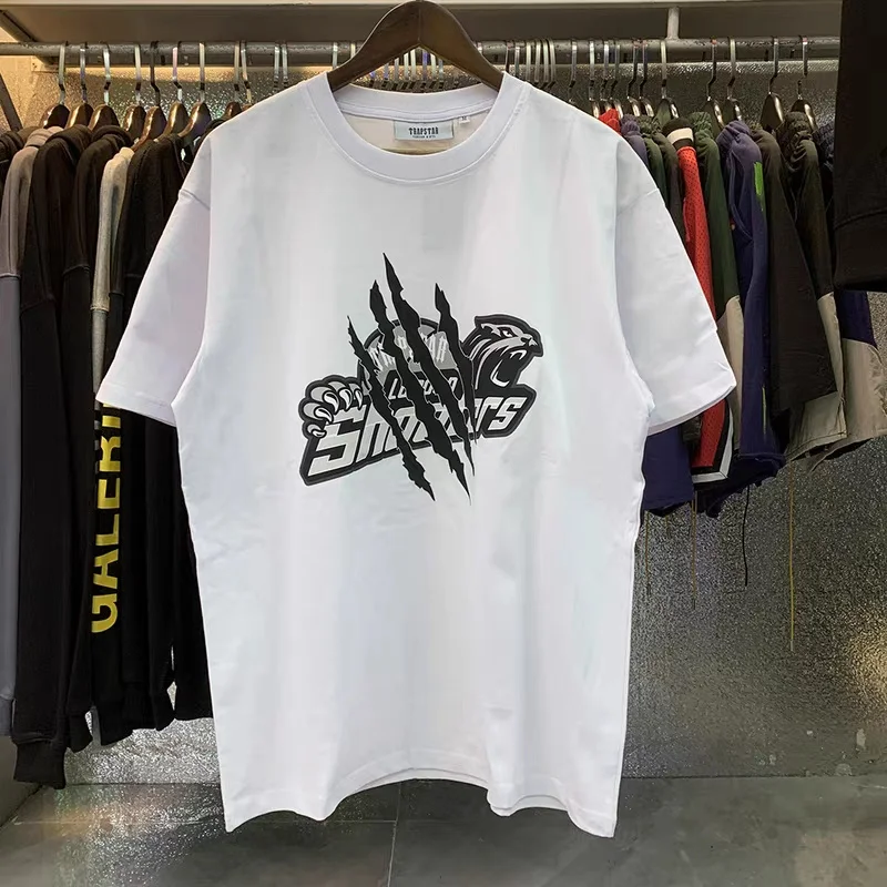 

Trapstar Shooters 2023ss Spring and Summer Leopard Head Paw Print t-Shirts For Men And Women