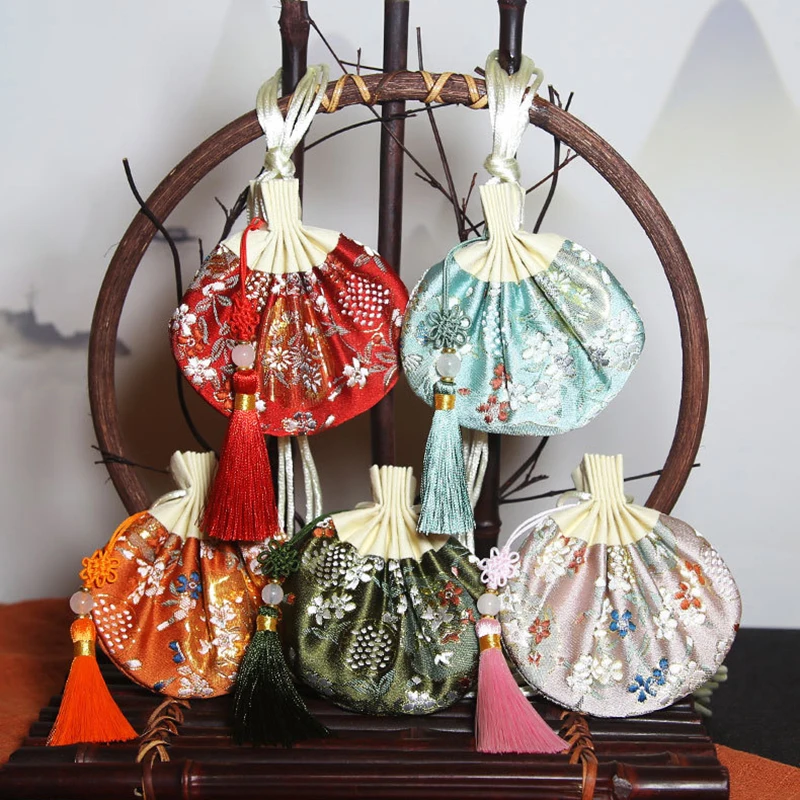 Сумка для благовоний с кисточкой пустая сумка в старинном стиле репеллент от