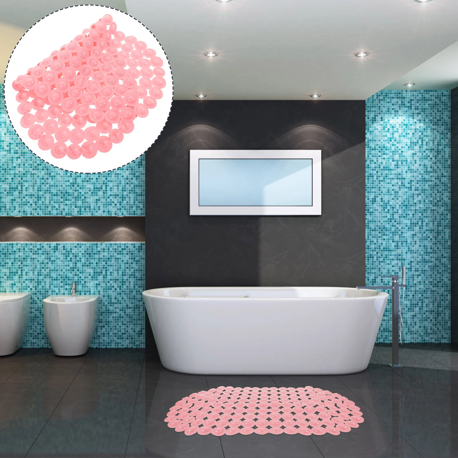

Rugs Kids Bathroom Floor Mat Accessories Spa Shower Massager Anti-skid Foot Child
