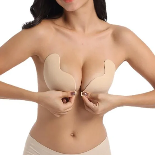 NEW Mango Silicone Chest Stickers Lift Up Nude Bra Self Adhesive Bra Nude Invisible Cover Bra Pad Sexy Strapless Breast Petals 2