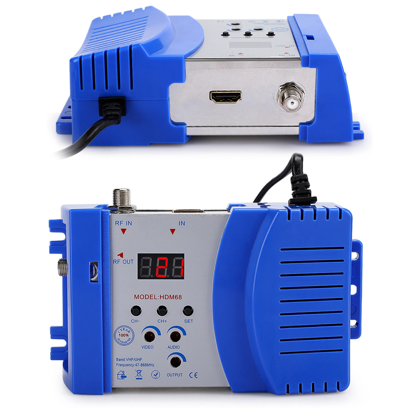HD-модулятор HDM68 цифровой радиочастотный VHF/UHF компьютерные аксессуары