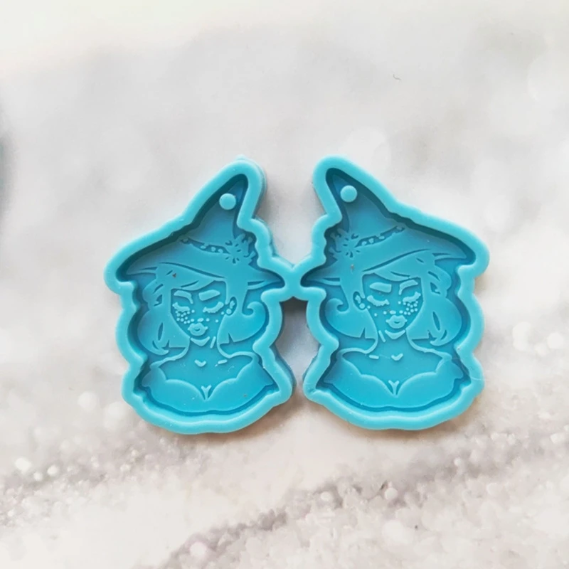 

Flower Girls Earring Combination Keychain Silicone Mold Epoxy Resin DIY Craft