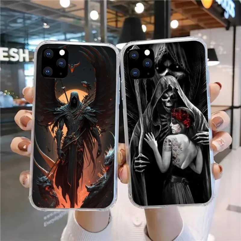 

Чехол для телефона Dark Angel Lucifer для Huawei P50 P40 P30 Pro Mate 40 30 Pro Nova 8 8i Y7P Honor, прозрачный чехол для телефона