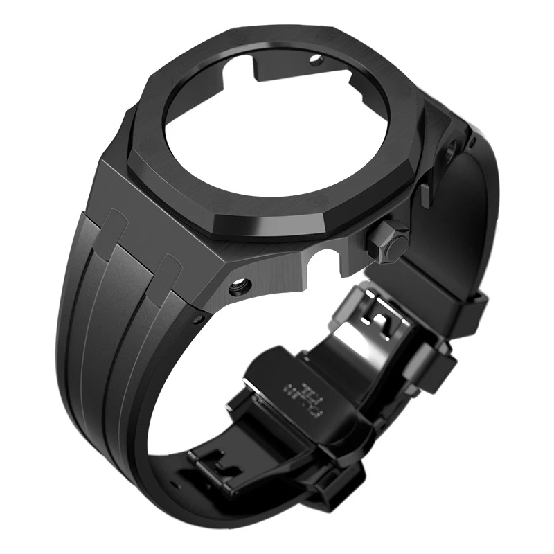 Mod Kit GEN4 GA2100 Metal Bezel For G Shock Casio Modification 3rd 4rd Generation Rubber&Steel Watch Case Strap GA2100/2110
