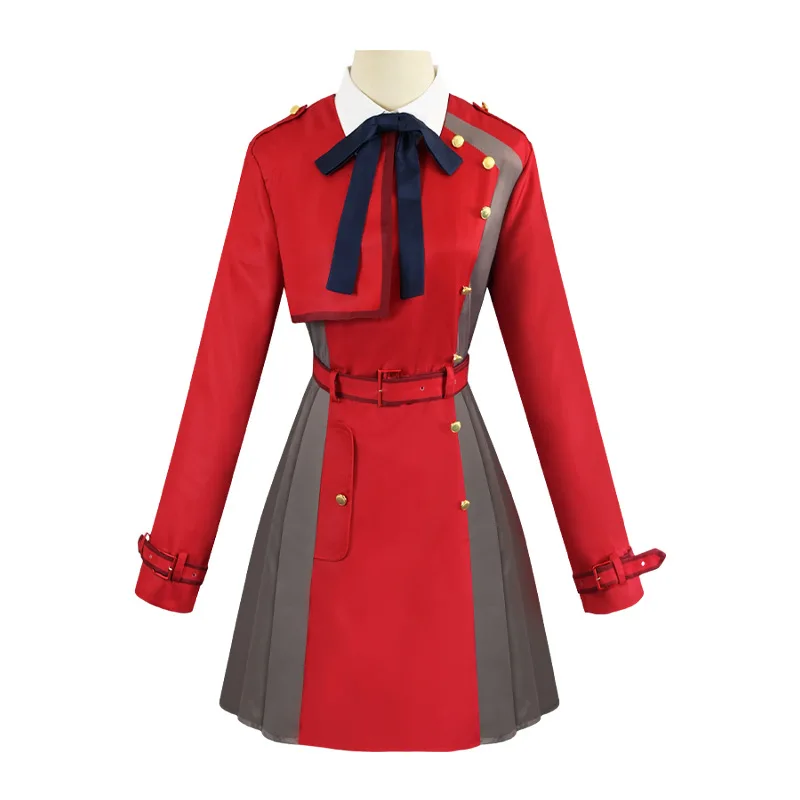 Костюм Lycoris для косплея аниме женская рубашка Униформа юбка носок наряд женское