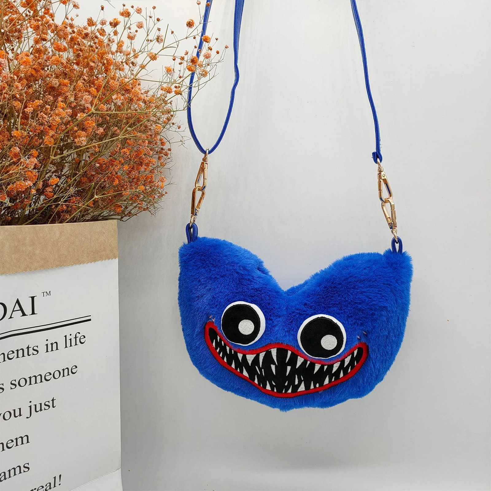 

Game Peripheral Huggy Wuggy Plush Toy Handbag Hand Puppet Doll Poppy Playtime Plush Stuffed Doll Kawaii Gifts for Kids
