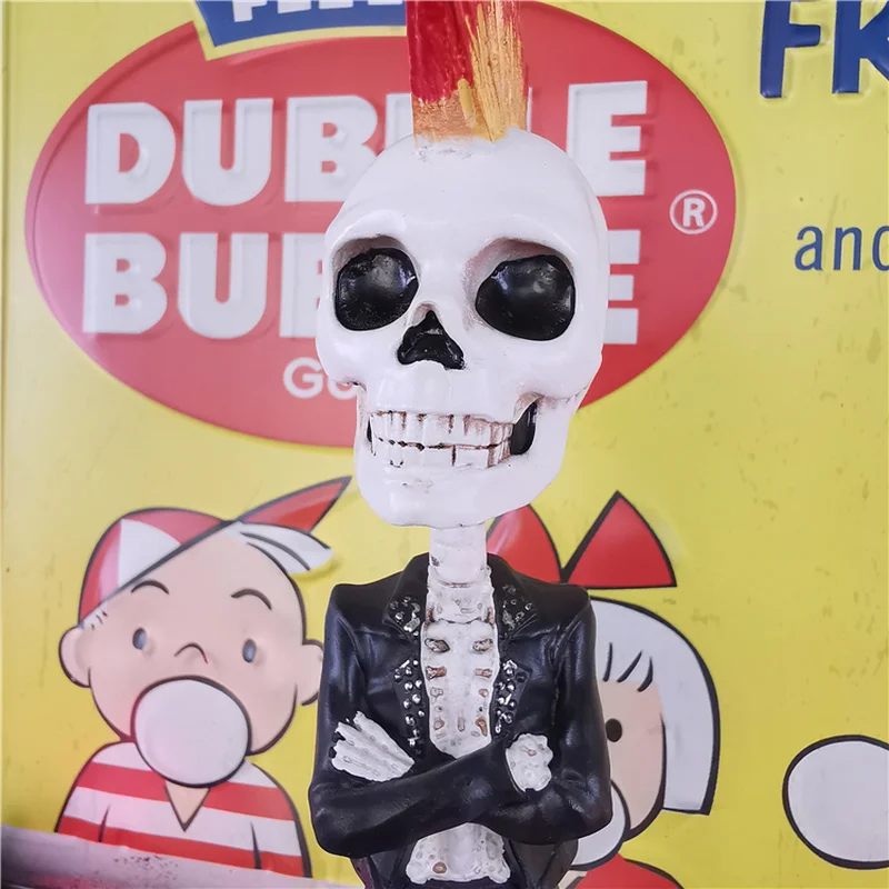 17 см кавайная мини-кукла экшн-фигурка панк-группы Rancid череп коксгребень модель