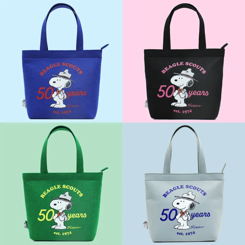 

Холщовая Сумка с рисунком из аниме-Снупи, вместительная сумка на плечо с рисунком, милая сумка для шоппинга, милый кошелек Tote, подарок на день рождения