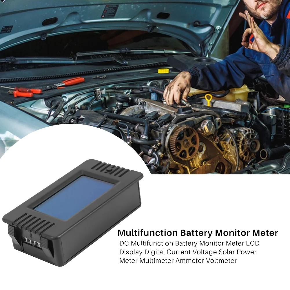 Цифровой автомобильный тестер напряжения PZEM015 постоянный ток 0-200 в с шунтом 50 А