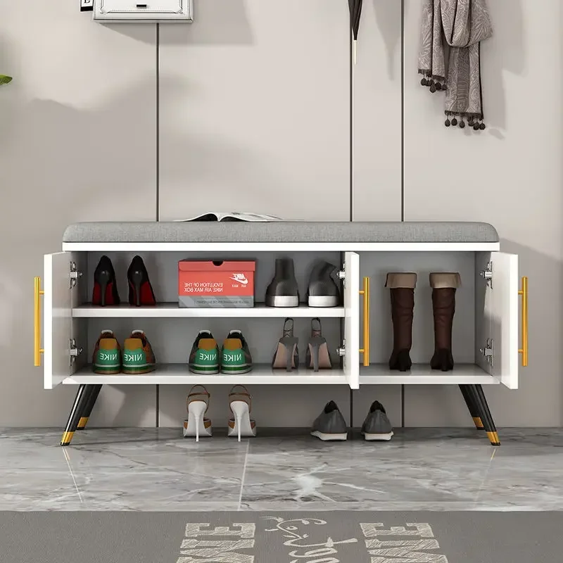 Роскошные деревянные шкафы для обуви шкаф хранения в прихожей скамейка балкона