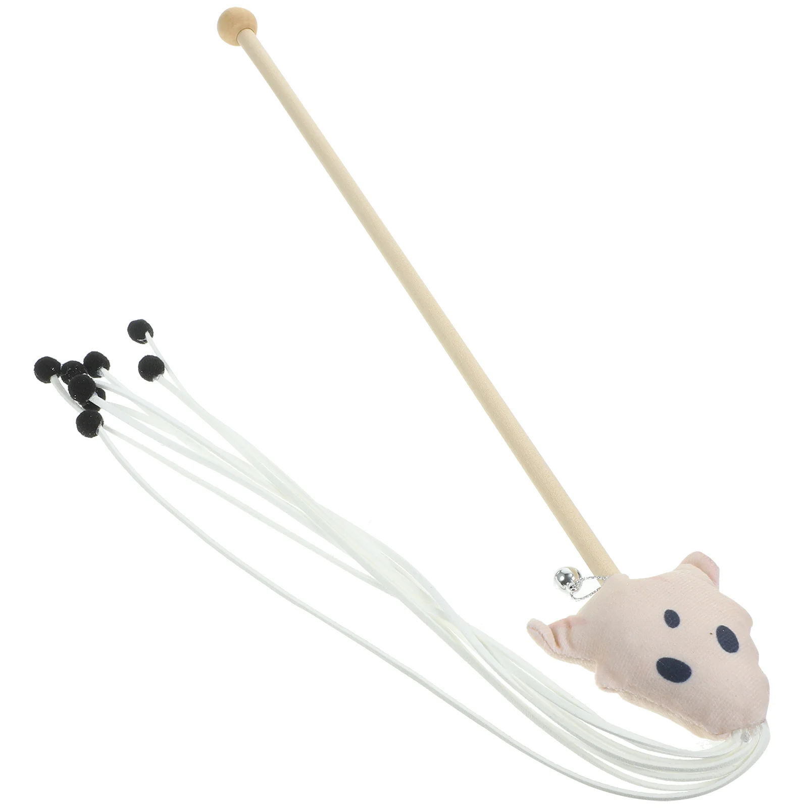 

Halloween Cat Toys Teasing Wand For Soft Plush Multifunctional Cute Stick Wooden Funny Interactive