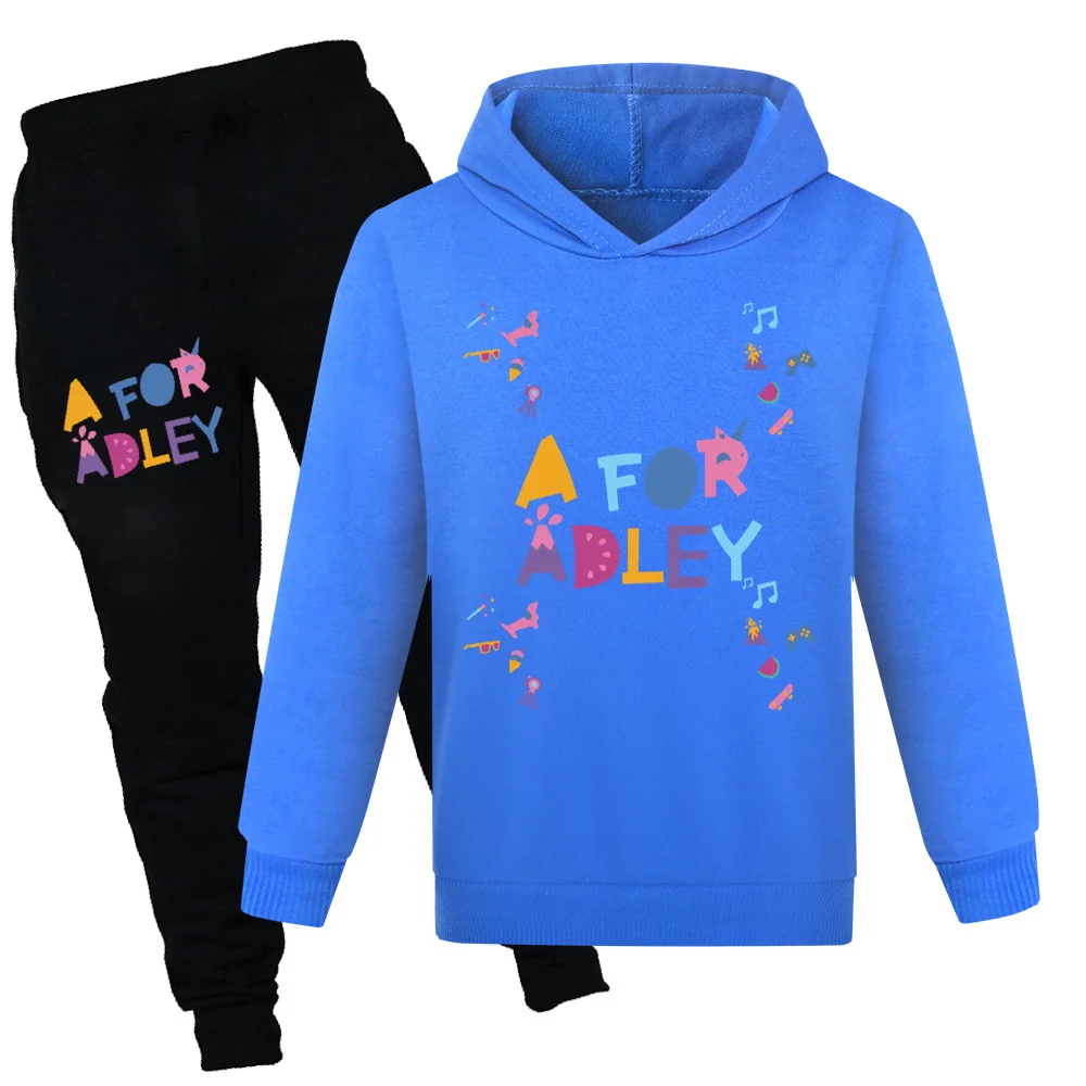 

Boys Sportsuits New Cartoon A for Adley Clothes Kids Spring Autumn Hoodies Sweatshirt+Trousers 2Pcs Suit Baby Girl Clothing Sets