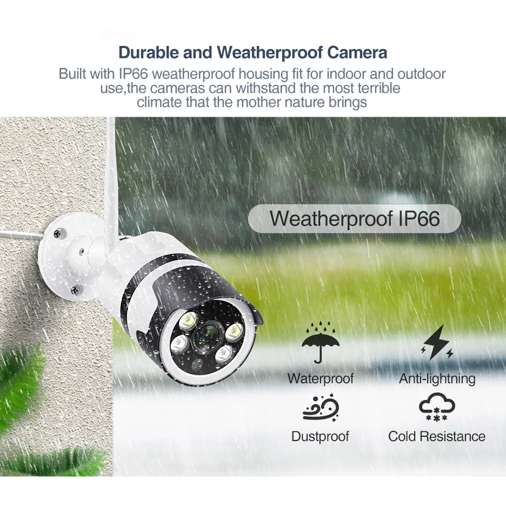 Фото 3MP 4MP 5MP PTZ Wi-Fi беспроводной IP камеры Человек обнаруживает двапути наружного наблюдения безопасности цвета ночного видения №3