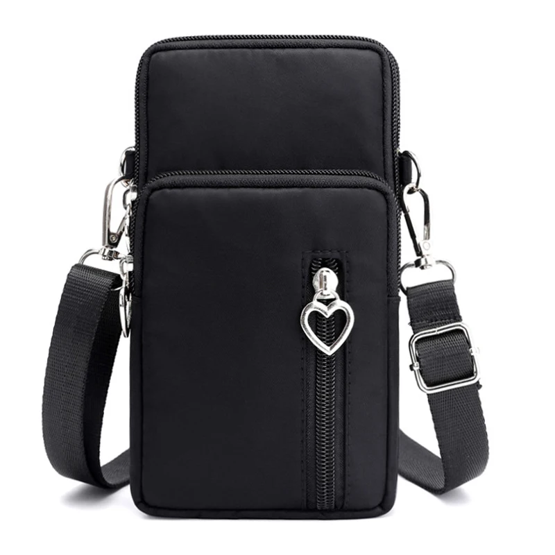 

Women Bags Nylon Wallets Touch Screen Cell Phone Purse High Capacity Sport Crossbody Shoulder Strap Handbag Cheap Ladies' Bags