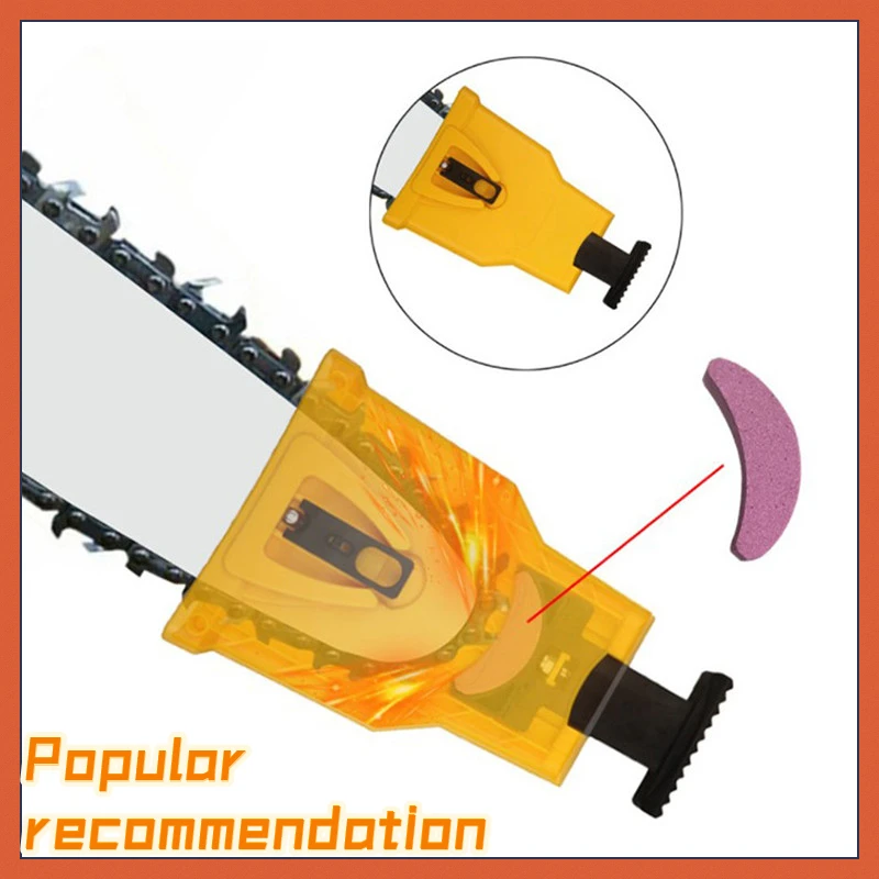 

Portable Chainsaw Teeth Sharpener Chainsaw Chain Sharpener Tools Quick Install Chainsaw/Gasoline Saw For 14-20 Inch Guide Chain