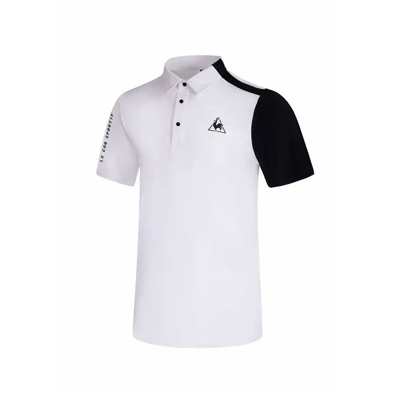 New Golf Shirts for Men's Outdoor Sports Short Sleeve Golf Suit Fashion Polo Shirt Summer Quick-drying Top Lapel Golf Clothes