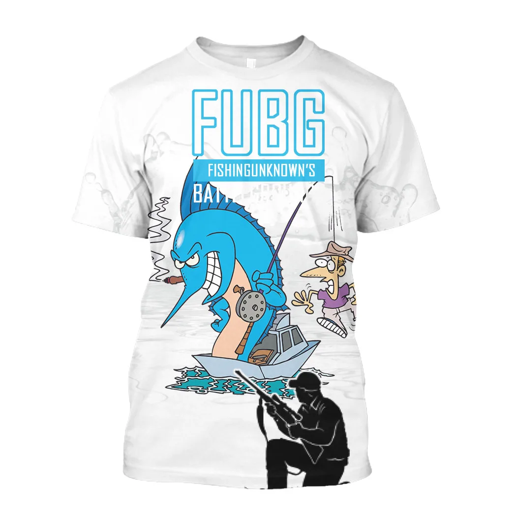 

Jumeast 3D Graphic Fishing X Hunter T Shirts Printed T Shirt Funny Gun Anime Oversized Sun Protection Cool 90s Streetwear Tops