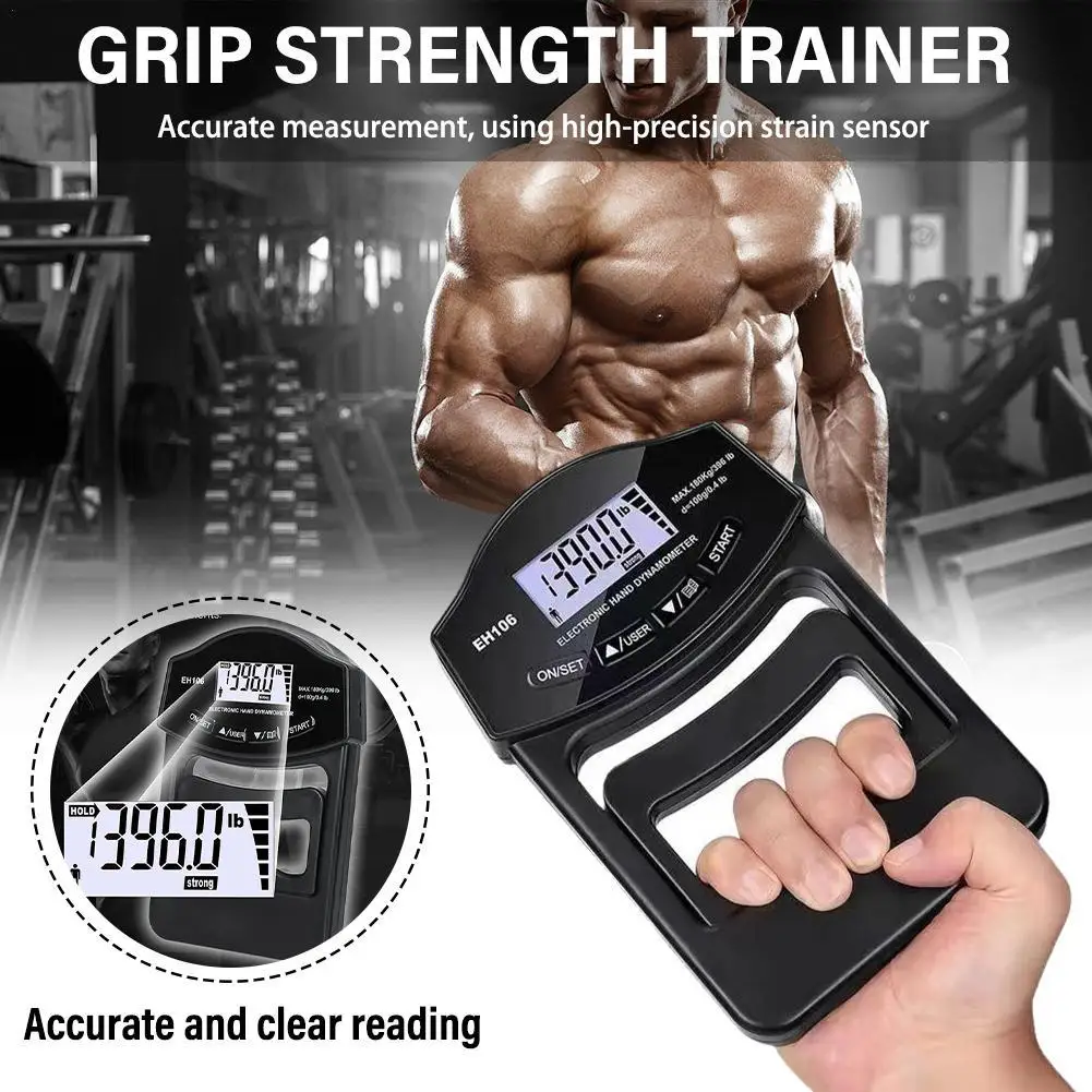 

Grip Strength Tester Digital Hand Strength Training Dynamometer Grip Strength Meter LCD Screen Hand Grip Dynamometer