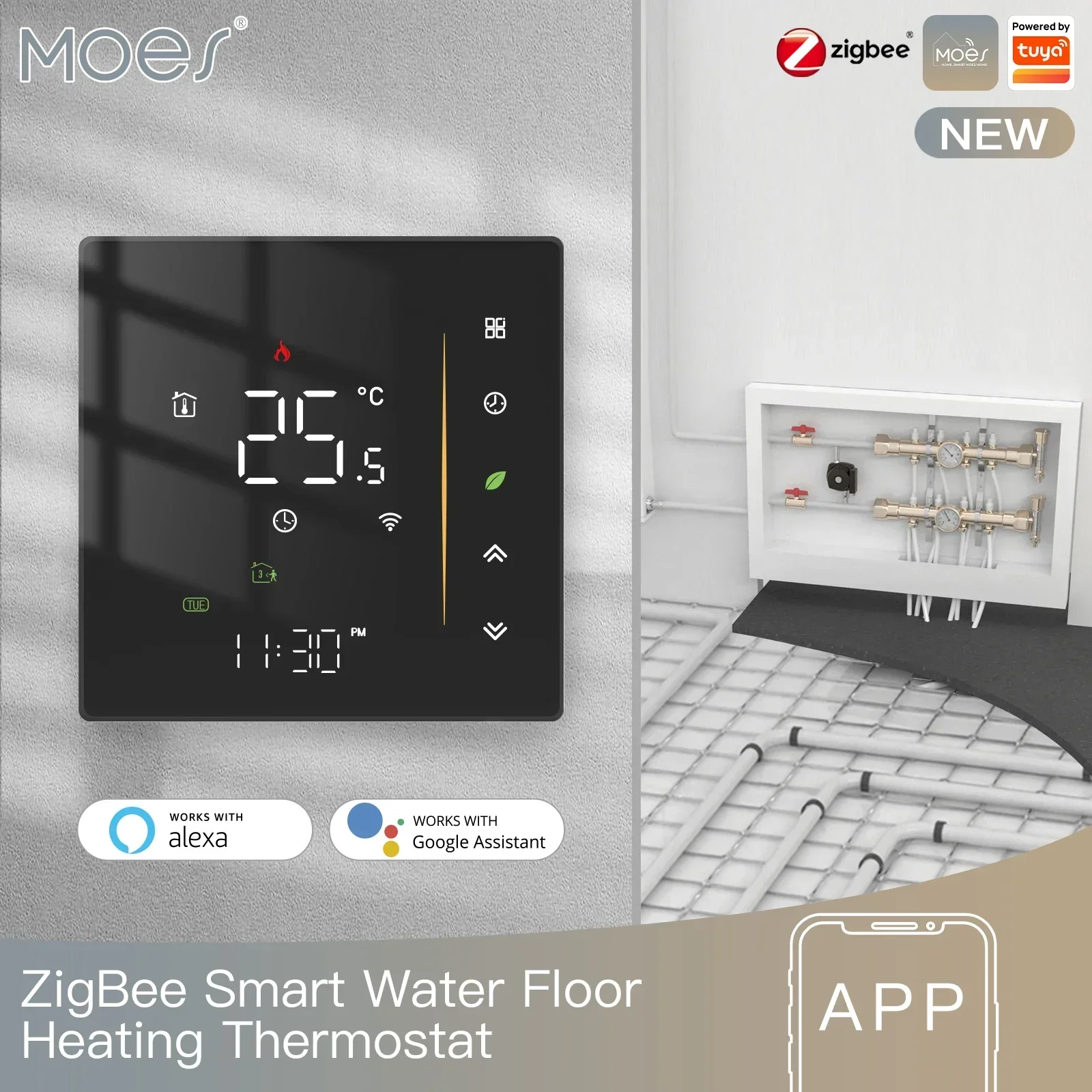MoesHouse Zigbee Термостат для отопления