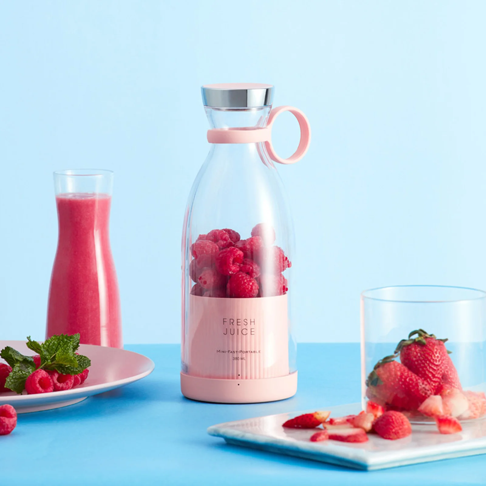 

350ml Mini Portable Blender Portable Electric Juicer Blender Fruit Extractor Juicer Bottle Travel Liquidificado USB Juice Maker