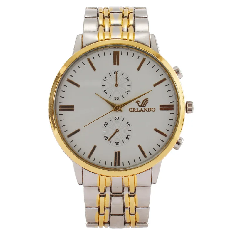 

Fashion Round Quartz Luxury Dial Casual Wrist Watches Stainless Strap Fashionable Clock Waterproof Wristwatch for Men