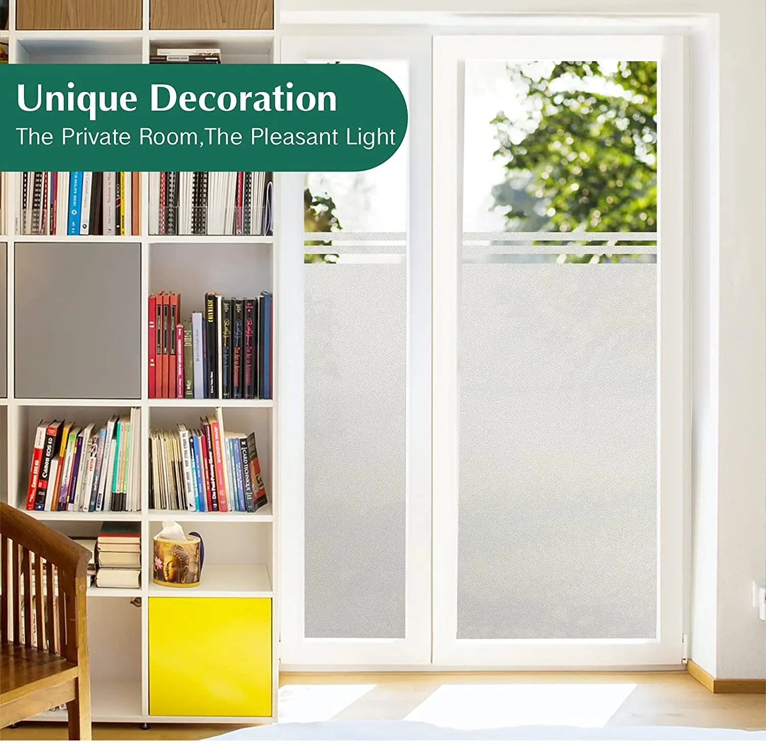 Матовая оконная пленка YaJing самоклеящаяся с защитой от солнца для окон