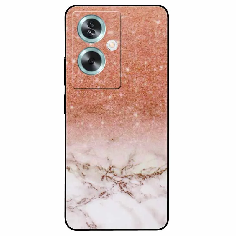 Для OPPO A79 5G чехол A 79 крутой мраморный силиконовый черный окрашенный ТПУ для OPPOA79