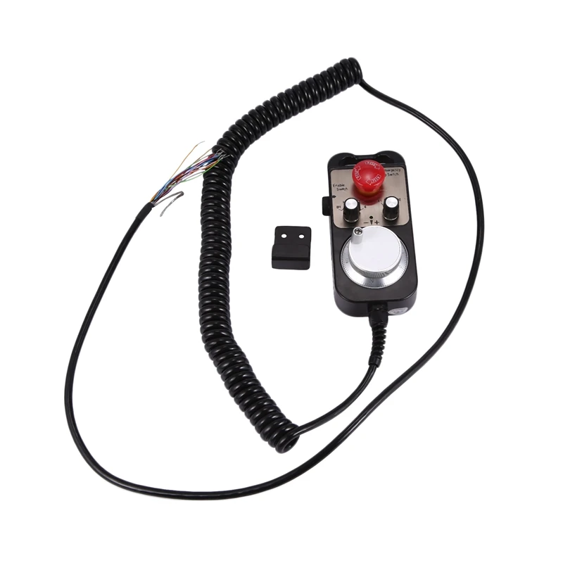 

GTBL Universal Cnc 4 Axis Mpg Pendant Hand Wheel 100 Pulse 5V & Emergency Stop Cnc Router Handwheel 4Axis Type