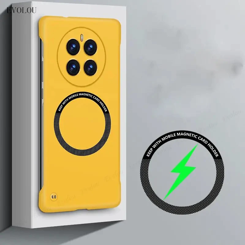 Для Realme GT 5 Pro Neo5 GT3 5G Magsafe чехол тонкий безрамочный Магнитный для GT5 противоударный