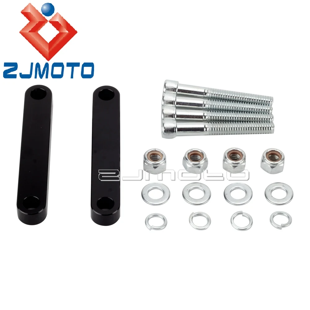 

Chrome Motorcycle Front Fender Spacer Bracket Kit 23" 26" Wide Wrap For Harley Touring 2014-2020 FLHX FLHR FLTR FLHT FL Trike