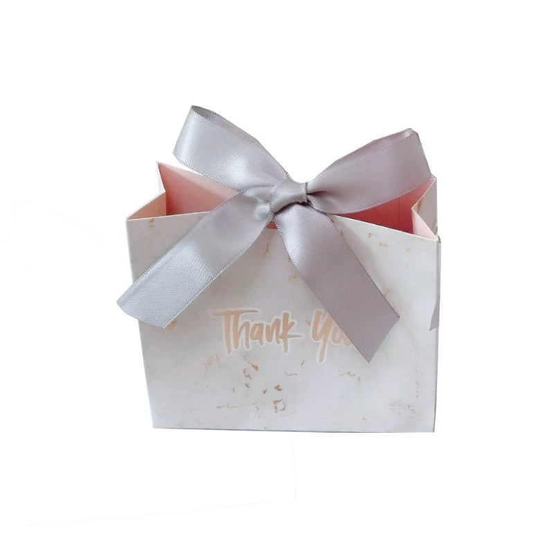 

New Marble Pattern European Style Wedding Candy Box With Ribbon Wedding Candy Bag Wedding Sugar Box Gift Box Bag Paper Bag