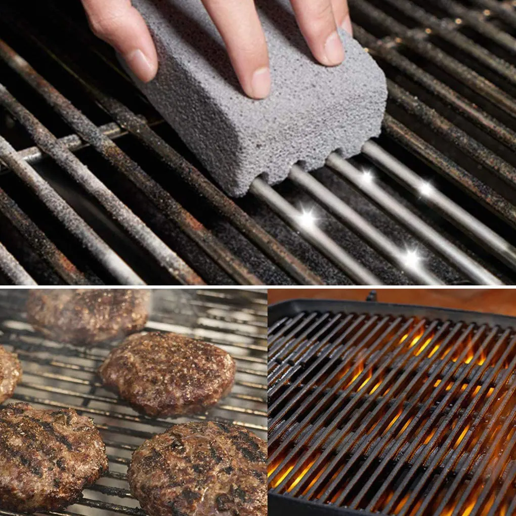 

1/2Pcs BBQ Grill Cleaning Brick Block Barbecue Cleaning Stone BBQ Racks Stains Grease Cleaner BBQ Tools Kitchen Decorate Gadgets