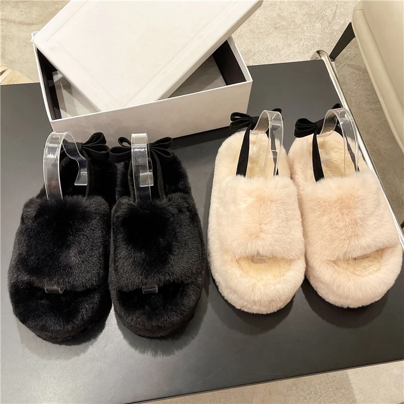 

Шлепанцы на плоской подошве, сланцы из искусственной кожи, на платформе, плюшевые, резина, римские скандалы, сзади, домашние тапочки на платф...