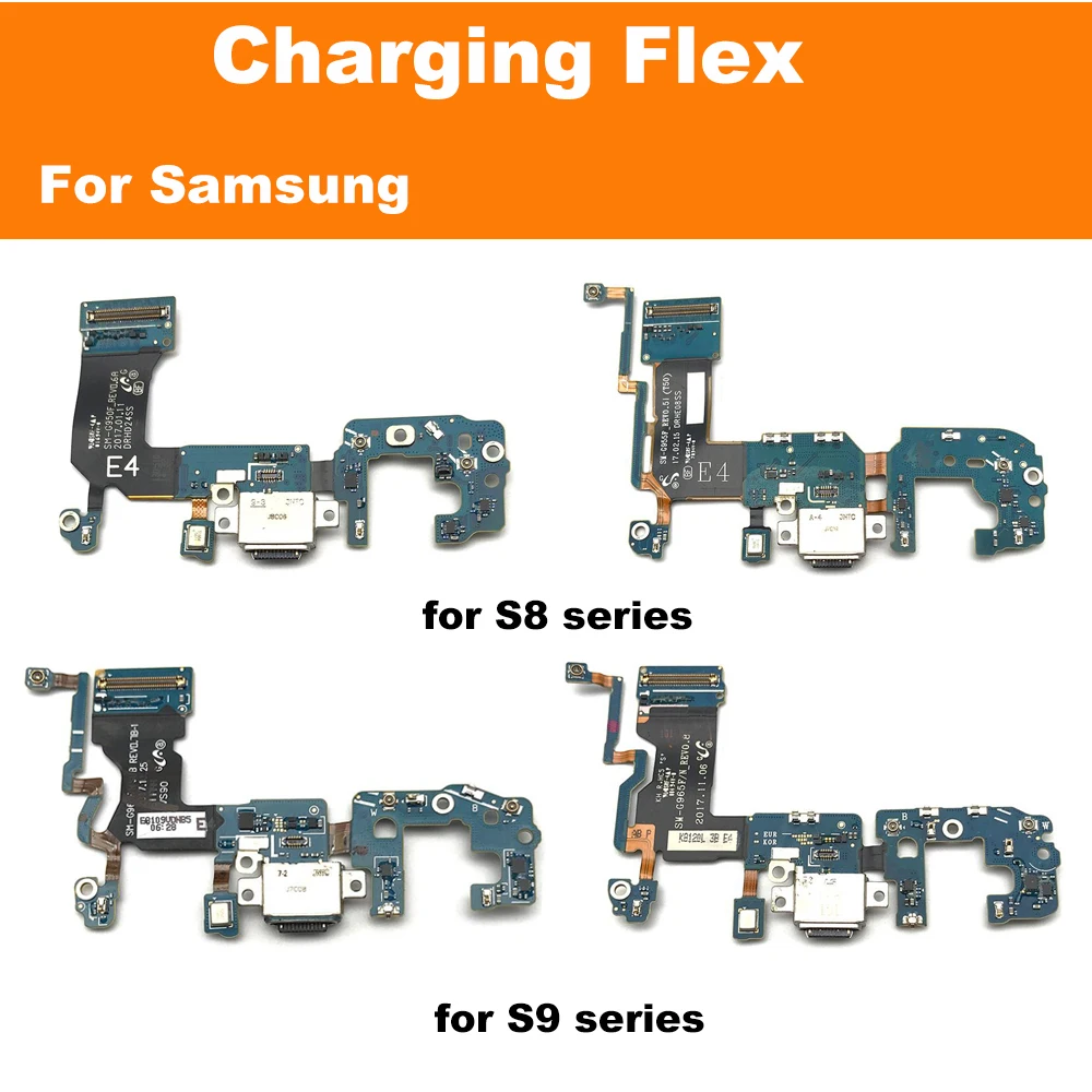 Original Charging Dock Port Connector Flex Cable For Samsung Galaxy S8 S9 Plus G950F G955F G950U G960F G965F USB Charger Parts