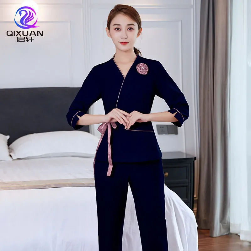 Женский костюм для косметолога рабочая одежда женский комбинезон массажа