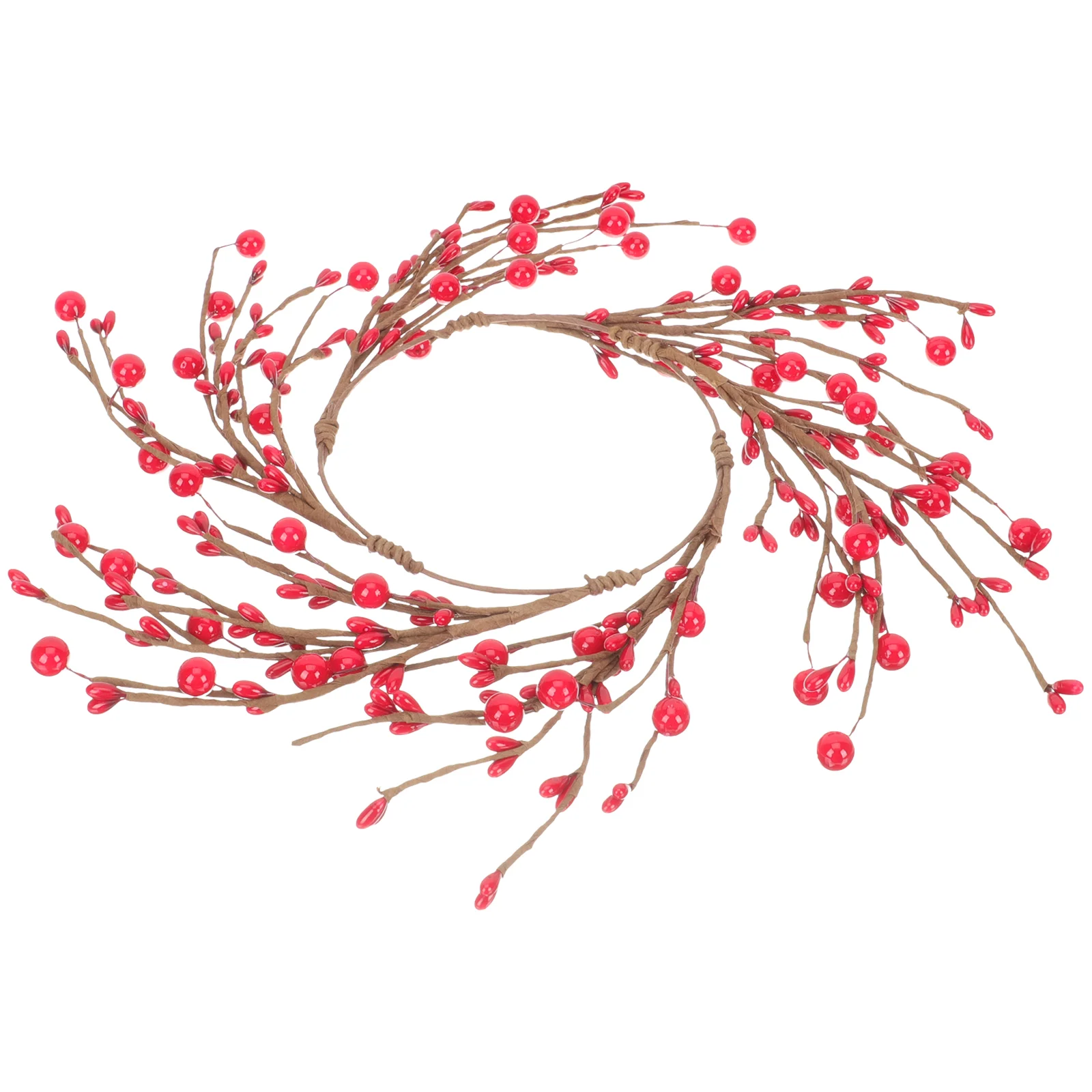 

Berry Wreath Ring Pip Rings Christmas Garland Door Decor Pillarsvotive Holder Harvest Pillar Thanksgiving Twig Mini Small Fall