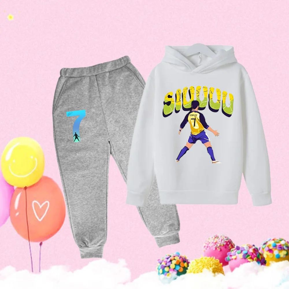 au z kapturem sportowy poliestrowy zestaw dziecięcy unisex wzorem kreskówkowym dla chłopców w wieku 4-6 lat