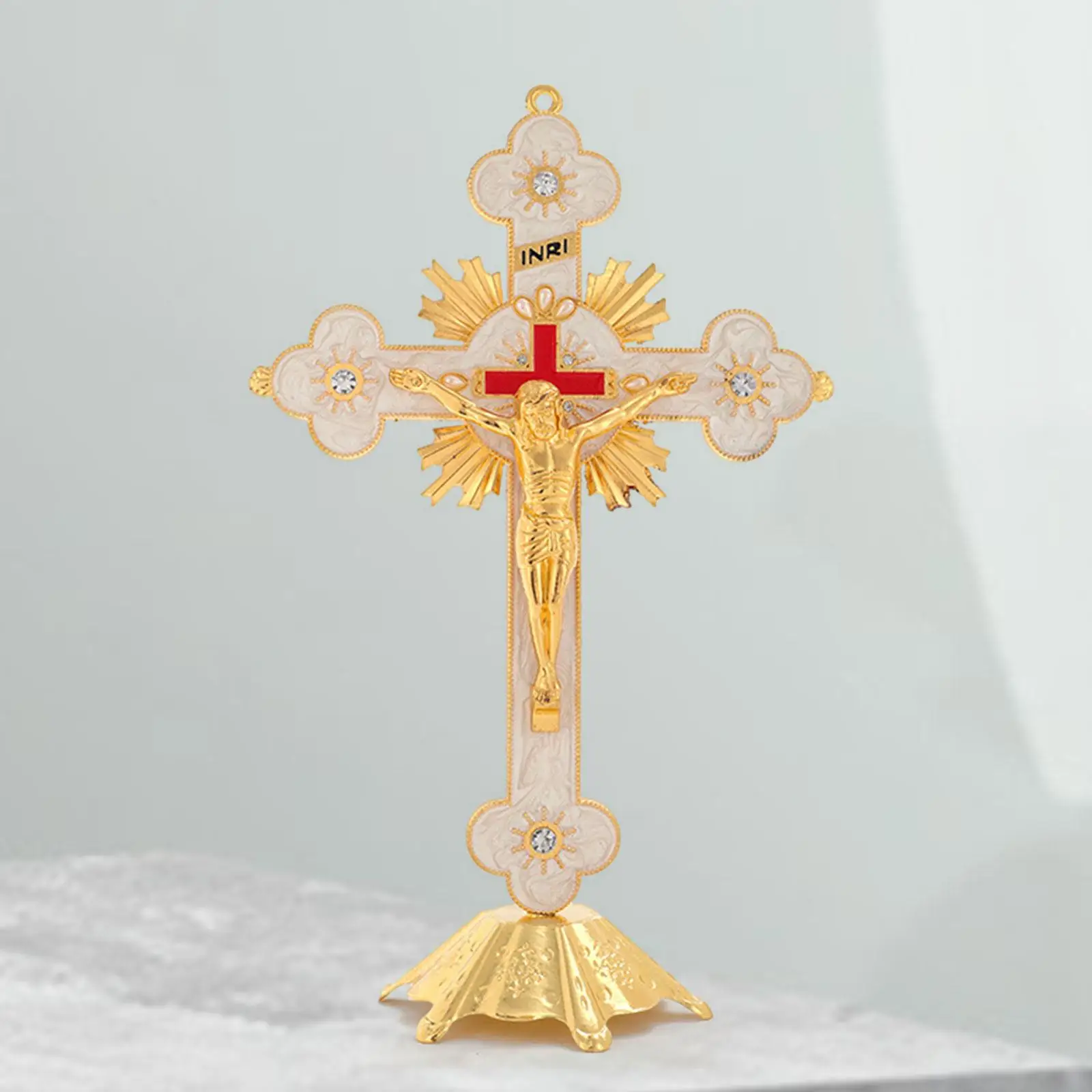 Статуя распятия Иисуса Христа Кето металлические католические произведения