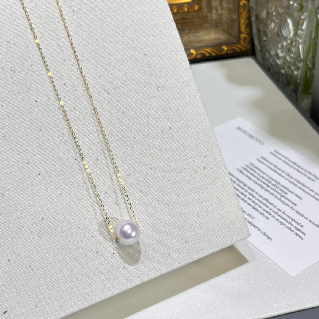 Цепочка из 18-каратного золота для Эдисона 10-11 мм