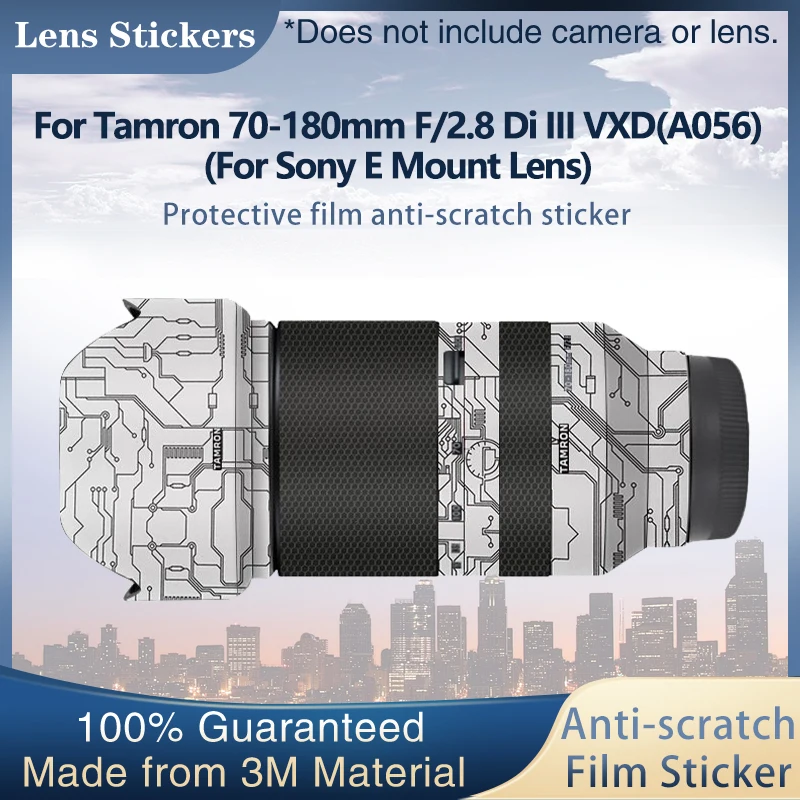 

For Tamron 70-180mm F2.8 Di III VXD (For Sony E Mount) A056 Lens Sticker Protective Skin Film Kit Skin film coat 70-180 F/2.8