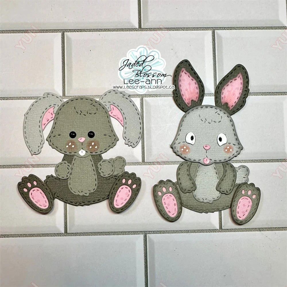 Bunny Trail Beautiful Ride Пасхальная бирка Металлические штампы и DIY Трафарет для