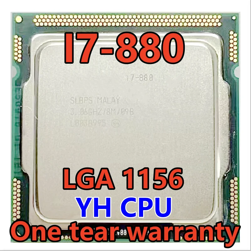 

I7-880 i7 880 SLBPS 3.06 GHz Quad-Core L3 8M 95W Processor LGA 1156 CPU