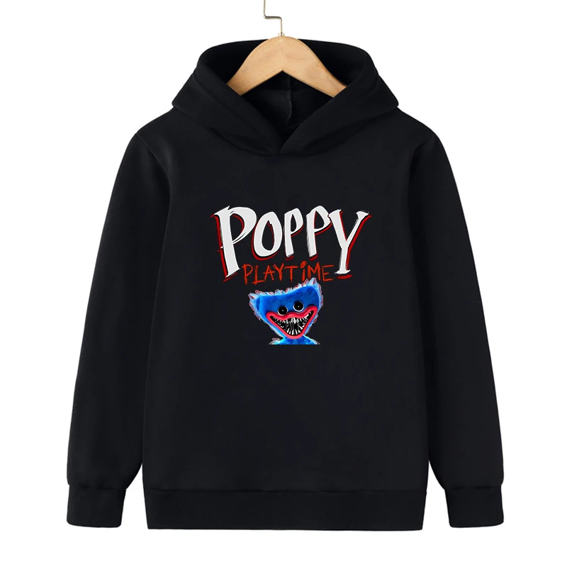 

Осенне-зимняя Толстовка Huggy Wuggy Poppy с капюшоном в стиле унисекс, одежда для малышей, свитер, толстовки с длинным рукавом, топы